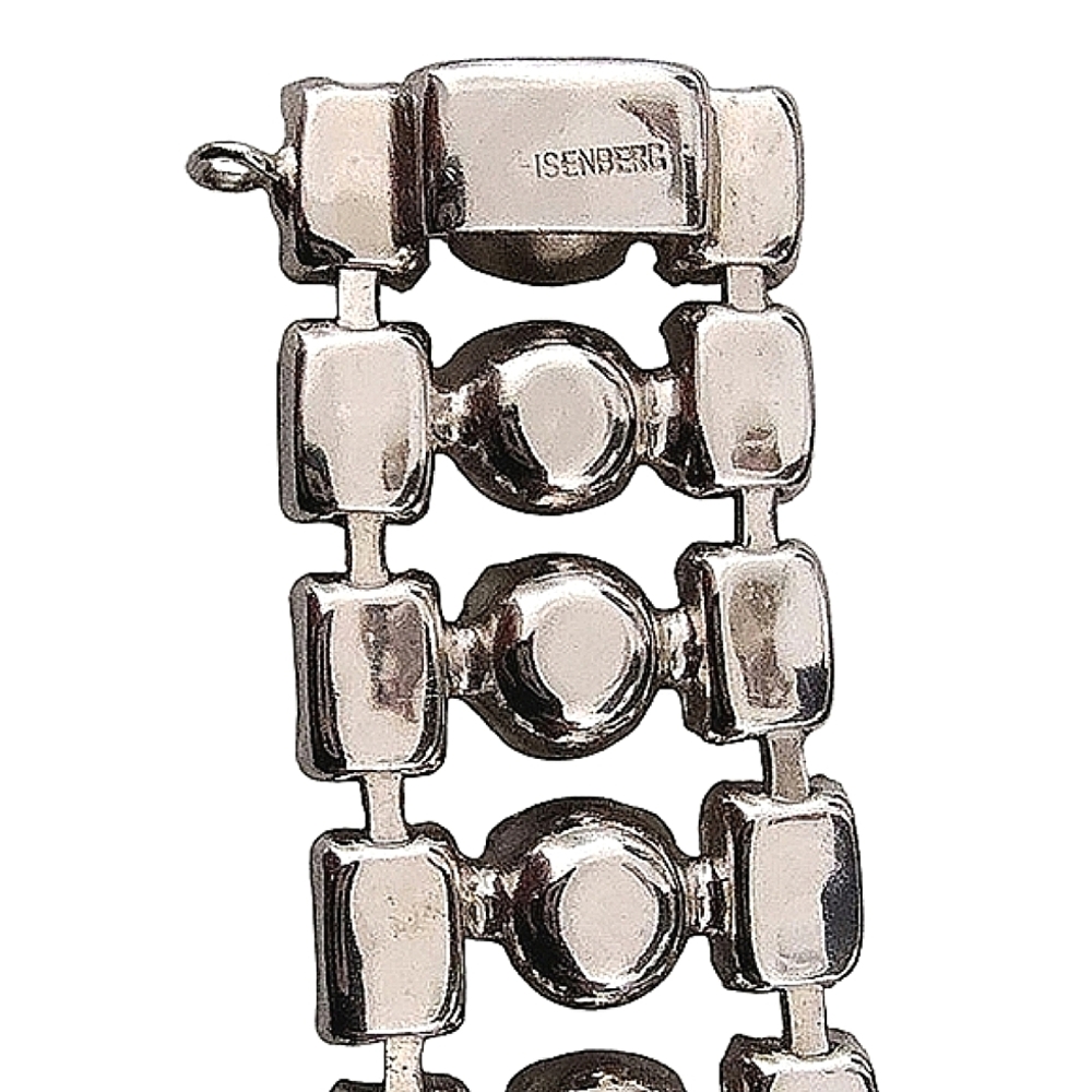 Eisenberg Crystal Rhinestone Headlight Bracelet Signed - Picture 9 of 15